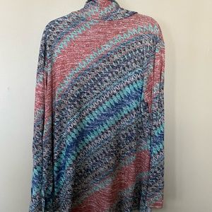 Cowl necked fuzzy shirt